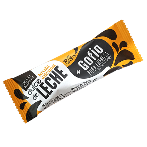 Delicia Palmera Delicia Total barrita energetica dulce de leche con GOFIO